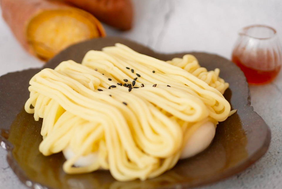 作りたて お芋のモンブラン白玉